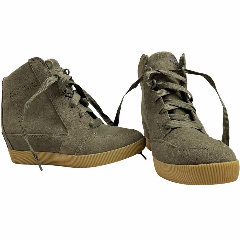 SOREL Out N About Wedge II Waterproof Boots Women’s US 7.5 Green NL4913 - Picture 12 of 12